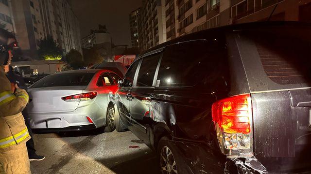 한밤 중 차량 7대 '쾅·쾅·쾅'… 70대 음주운전자 입건