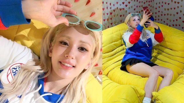 전소미, '인간 바비'가 선보인 컬러풀 스포티룩