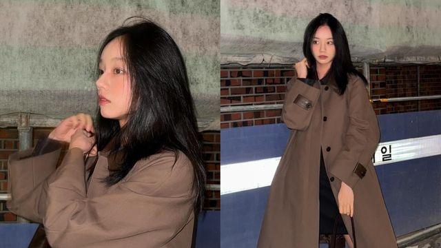 혜리, 짙은 가을빛으로 물든 맥 트렌치코트 룩