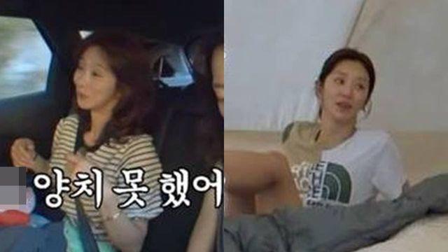 '양치 못 하는 건 기본, 카메라에 새까매진 발 공개까지..' 너무 내려놓은 것 같다는 '텐트밖' 여배우들 충격 근황