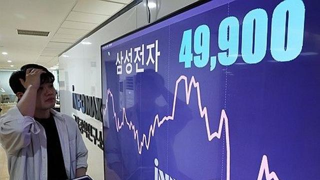 삼성전자, 4년5개월만에 '4만전자' 추락…시총 300조원 아래로(종합)
