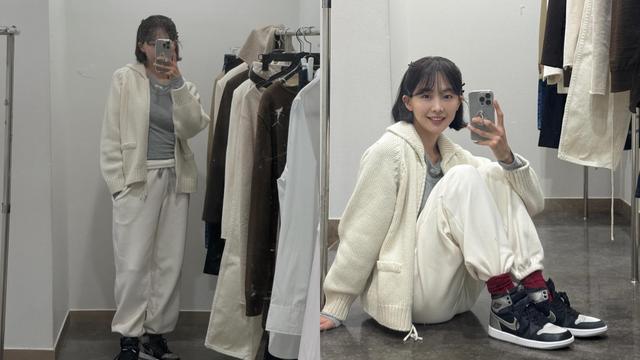 금새록, 크림 조거팬츠로 완성한 '뉴트럴 무드'…눈길 사로잡는 캐주얼 스타일