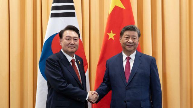 윤석열, 시진핑 만났다… 