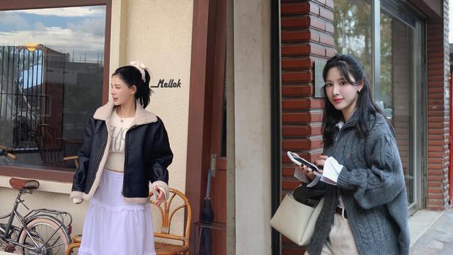 티어드 스커트 VS 와이드팬츠... 이나연, ‘가을 여친룩’의 정석 완성