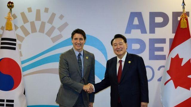 尹 대통령, APEC 정상회의 계기 캐나다 총리와 정상회담 개최