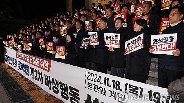 민주, 李 유죄 판결에도 특검법 대오 유지…
