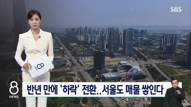 조이고 댄스에 결국 아파트값 하락????…서울도 매물 쌓인다:)