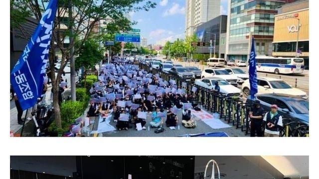 동덕여대와 비교되는 금속노조 벤츠 한성자동차 파업집회.jpg
			3,,