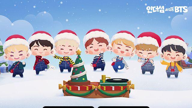 겨울 분위기 만끽, 인더섬 with BTS 테마 업데이트