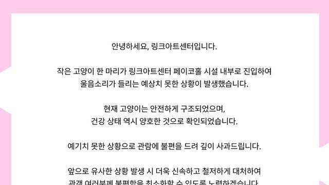한 뮤지컬 공연장이 올린 사과문이 논란된 이유