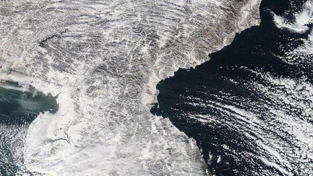 이번에 발생한 전국적 폭설 사태와 관련된 진짜 위성사진..