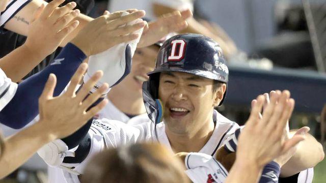 성적은 확실히 위...DH GG 노리는 김재환, '최고령 도전' 최형우 벽 높네