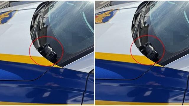 [단독] 5만볼트 테이저건 경찰차 위에 두고 용무 본 얼빠진 경찰관