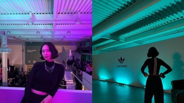 손새은, 블랙 톱과 팬츠로 완성한 '스포티 시크' 매력  