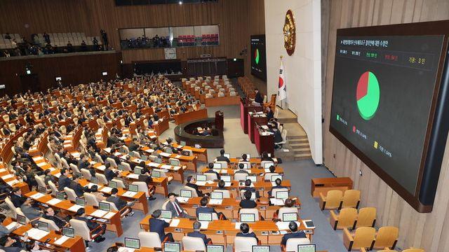윤 대통령 등 신속체포요구결의안 국회 통과...내란상설특검도 처리