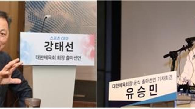 [이슈] 차기 체육회장 '적합도' 강태선·유승민 1, 2위…‘유인촌 사의 표명’ 이기흥 반전 기회 노리나