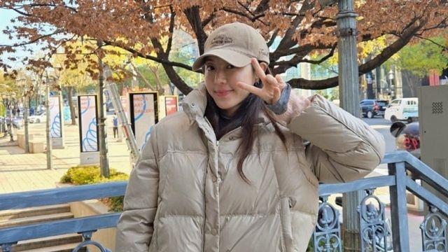 박한별, 숏패딩으로 완성한 '겨울 데일리룩'… 모자와 운동화로 스포티함까지 더해