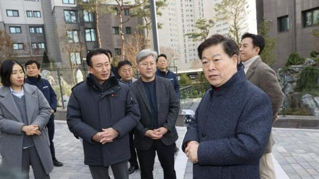박승원 광명시장, 광명제2R 재개발정비사업...트리우스광명 준공 현장 품질점검 나서