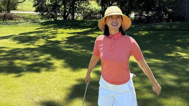 허다빈, 필드 위 러블리 '골프 여신'…감각적인 골프웨어의 정석