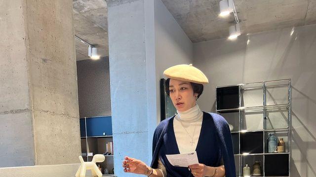 변정수, 프렌치 감성을 더한 베레모+화려한 디테일의 부츠