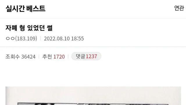 디시인의 자폐인 가족썰.