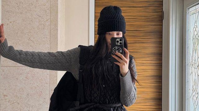 이청아, 퀼팅 패딩 베스트로 완성한 포근한 겨울 캐주얼룩
