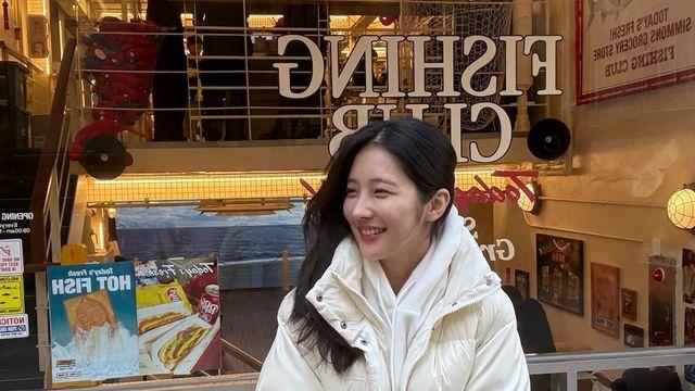 남지현, 화이트 아웃핏으로 뽐낸 '겨울 러블리룩'…핫한 스트릿 감성 