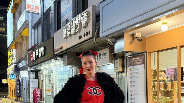 모델 아이린, 강렬한 레드룩으로 완성한 ‘럭셔리 퀸’…아무나 소화 못할 존재감