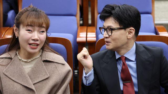 한동훈 전 대표가 ‘탄핵 찬성’ 김예지에 보낸 문자