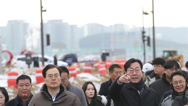 정명근 화성시장, 경부고속도로 상부연결도로 현장 점검