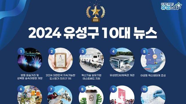 유성구 최고 뉴스는? 2024년 10대 뉴스 선정