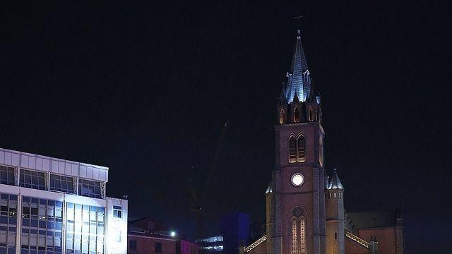 크리스마스 이브의 밤.. 명동 기사사진 