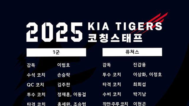 '왕조 구축' 가보자고…KIA, 외인 선수 구성 이어 코치진 보직 확정 [공식발표]