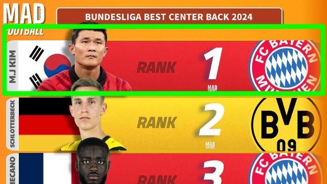 '진통제 투혼' 김민재 또또또 1위 쾌거!…2024 분데스리가 베스트 CB 1위→콤파니 체제서 완벽 부활