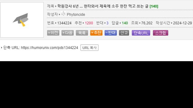 한 곳에서 학원 강사 6년 한 사람의 푸념 