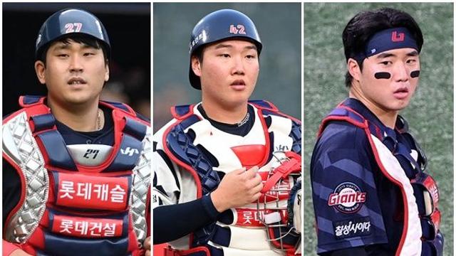 포수 공격력 '꼴찌' 롯데…유강남 부활+정보근-손성빈 성장 이뤄질까