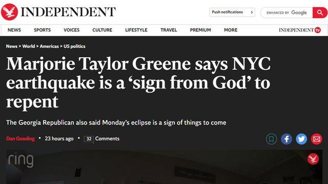 미국] 하나님이 지진으로 천벌을 내리셨다! 회개하라!..