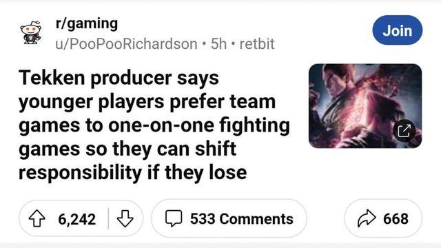 [철권] 제작진의 발언을 본 게이머의 일침.jpg..