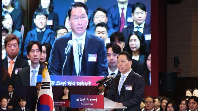 여야 지도부, 대한상의 경제계 신년 인사회 참석
