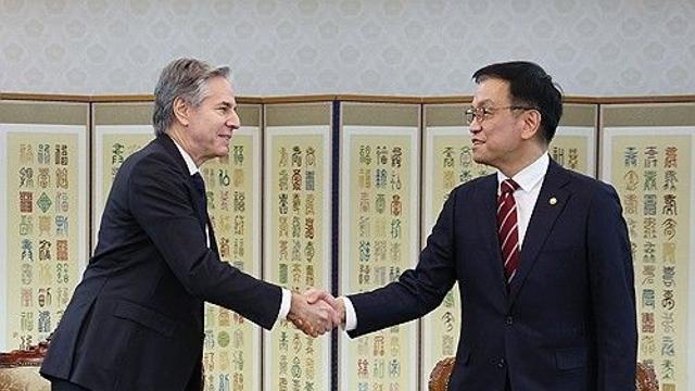 崔대행 예방한 블링컨 