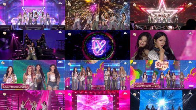 아이브, JTBC '골든디스크' 본상·글로벌 K팝 아티스트 3관왕 쾌거…방송 최초 '올 나이트' 무대 공개