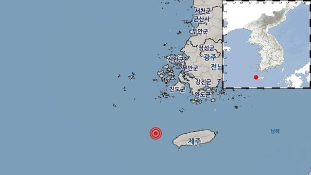 [속보] 제주도 서쪽 해역에서 규모 2.2 지진 발생, 주민들 긴장