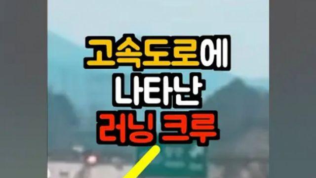 고속도로에 나타난 민폐 런닝크루..