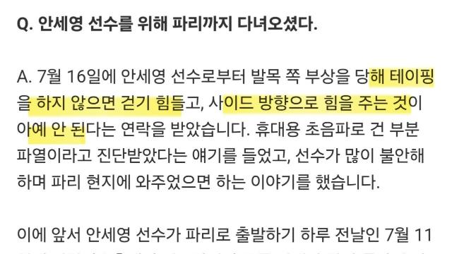 안세영 부상 수준 ㄷㄷ