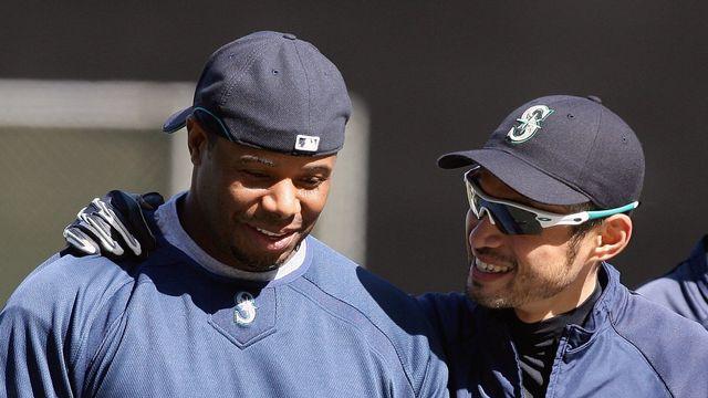 ‘전설’ 그리피 Jr, ‘시애틀-H.O.F. 후배’ 이치로에 축하
