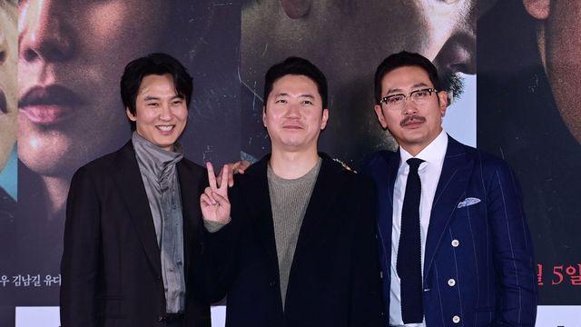 ‘브로큰’의 김남길-김진황 감독-하정우