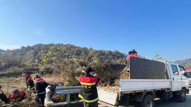 '소각산불 예방'… 대전 대덕구,영농부산물 수거·파쇄 지원