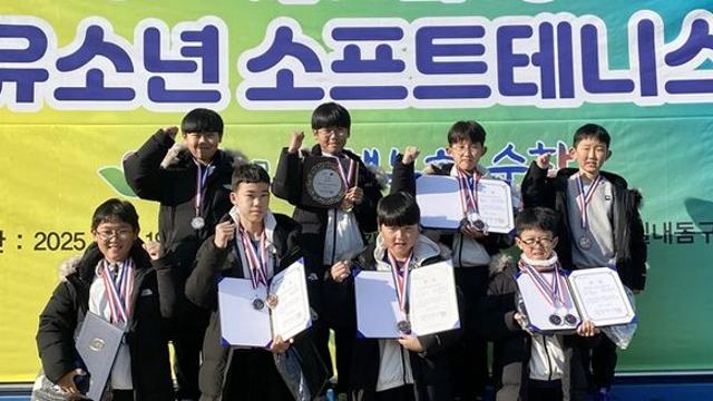 제주 아라초 전국소프트테니스 개인복식·단체 銅 3개 획득