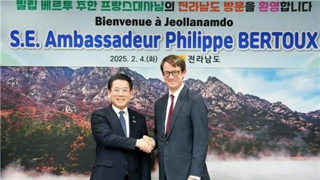 김영록 전남지사-주한 프랑스대사, 글로벌 파트너십 논의