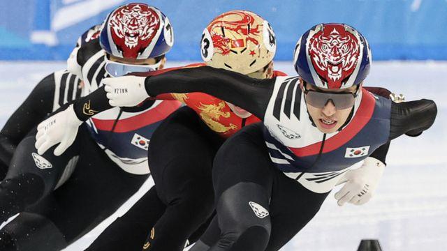 '린샤오쥔 또 꺽었다'… 박지원, 쇼트트랙 1500m 금메달 획득